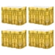 thumbnail image 1 of Faldas de mesa de flecos de papel de aluminio metálico Uxcell para fiesta dorada, 1 of 7