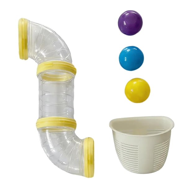 Kit de tablero sensorial para niños con piezas de actividades, tubos de aprendizaje, artículos educativos divertidos amarillo 43cm