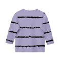 thumbnail image 4 of GaThRRgYP Tops for Women Trendy,Womens Plus Size Tops,Boys Girls Shirts Interest Stripe Print Tshirt 3/4 Sleeve Top Funny Graphic Tshirts 3-12 Years Purple#2 5 Years, 4 of 4