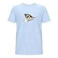 thumbnail image 5 of Zylanna Men's T-Shirts Tee, Summer Crew Neck Cat Print Short Sleeve Casual Tops for Men Light Blue, 5 of 5