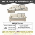 thumbnail image 6 of Eurhowing Sofa Cover for 1/2/3 Seater & L-Shape, Non-Slip Corduroy Stretch Couch Slipcover, Furniture Protector Mat Couch Cover for Kids/Pets (Dark Gray, 28''x28''), 6 of 7