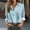 Light Blue, variant on Royisotas Winter Tops Women Casual Long Sleeve Fitted Button Down Shirts for Women Blue Graphic Soft Collared Button up Shirts