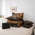 thumbnail image 6 of Feelyou Jungle Cheetah Leopard Twin Bedding Sets 7pcs, Rustic Bedding Comforter Set, 6 of 8