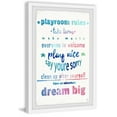 thumbnail image 2 of Marmont Hill Dreamy Playroom Rules Framed Wall Art, 30.00" x 1.50", 2 of 6