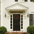thumbnail image 2 of 16 in Holiday Time Red & Green Round Ball Christmas Tinsel Wreath, 2 of 4