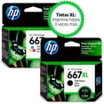thumbnail image 2 of Combo de 2 cartuchos de Tinta HP 667XL Negra + 667XL Tri-Color Para Impresora Deskjet HP 3YM80AL + 3YM81AL, 2 of 2