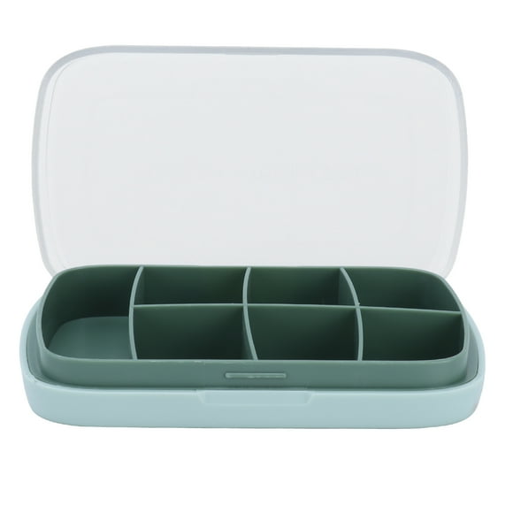 Caja de Almacenamiento de Medicamentos Portátil Sincero Verde 7 Rejillas
