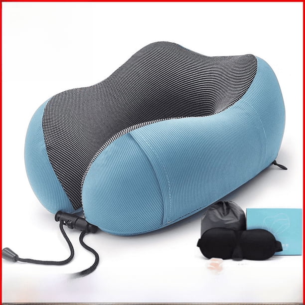 Almohada de avión de tela magnética cervical en forma de U almohada de algodón con memoria almohada de cuello creativa moderna simple