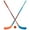 Blue/Orange, variant on Franklin Sports NHL Future Champs Kids 2 Player Street Hockey Sticks Set - Plastic 37" - 2 Junior Hockey Sticks + 1 Ball