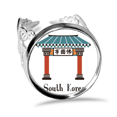 thumbnail image 1 of Corea del Sur hitos la Bulguksa Anillo de compromiso de boda de amor ajustable Unbranded M, 1 of 3