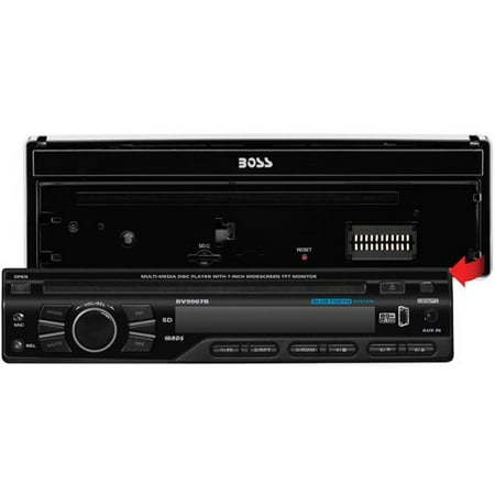 Boss Audio BV9967B - 1-DIN In-Dash DVD/CD Receiver with 7"" LCD & Built-in Bluetooth