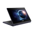 thumbnail image 3 of ASUS BR1104FGA YS14T - Flip design - Intel N-series - N100 / up to 3.4 GHz - Win 11 Pro Education - UHD Graphics - 4 GB RAM - 128 GB SSD NVMe - 11.6" touchscreen 1366 x 768 (HD) - Gigabit Ethernet - Wi-Fi 6E, Bluetooth - mineral gray, 3 of 7
