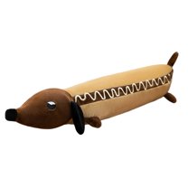 Dachshund Stuffed Animal - Long Dachshund Plush Toy with Sound, Soft Stuffed Puppy Dog Pillow, Cute Wiener Dog Plushie for Kids Adults, Huggable Animal Toy for Bedroom Decor Gift C, 30.7"