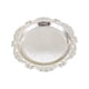thumbnail image 2 of Bandeja de metal plateado con relieve | Recipiente decorativo para postres, aperitivos y joyas | Organizador de tocador | Decoración de 7,87 pulgadas para el hogar, cocina y dormitorio, 2 of 6