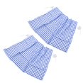 thumbnail image 4 of Side Car Window Shade, Portable Removable  2pcs Car Curtain With 4 Suction Cups For Van For Car Blue Grid, 4 of 8