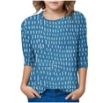 thumbnail image 6 of Bnwani Long Sleeve Toddler Shirt Crew Neck Casual Originality Printed Tops 3-4t, 6 of 6