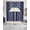 Blue, variant on Japanese Swag Kitchen Curtains Sets for Windows 24 Inch Length, Beige Farmhouse Retro Floral Leaf Pattern Short Window Curtain Panels Swags Valances and Tiers 3 Piece Set for Cafe/Dining Room