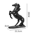 thumbnail image 4 of Dualoai Modern Resin Horse Figurine Art Sculpture Collectible Ornament for Living Room Office Centerpiece Shelf and Bedroom Landscape Decor, 4 of 8