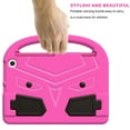 thumbnail image 6 of Portable Heavy Duty Kids Case for Amazon Fire Max 11 13th Generation 2023, EVA Shockproof Armor Military Grade Lens Protection Case with Kids Friendly Handle Foldable Stand Bracket Case, Pink, 6 of 10