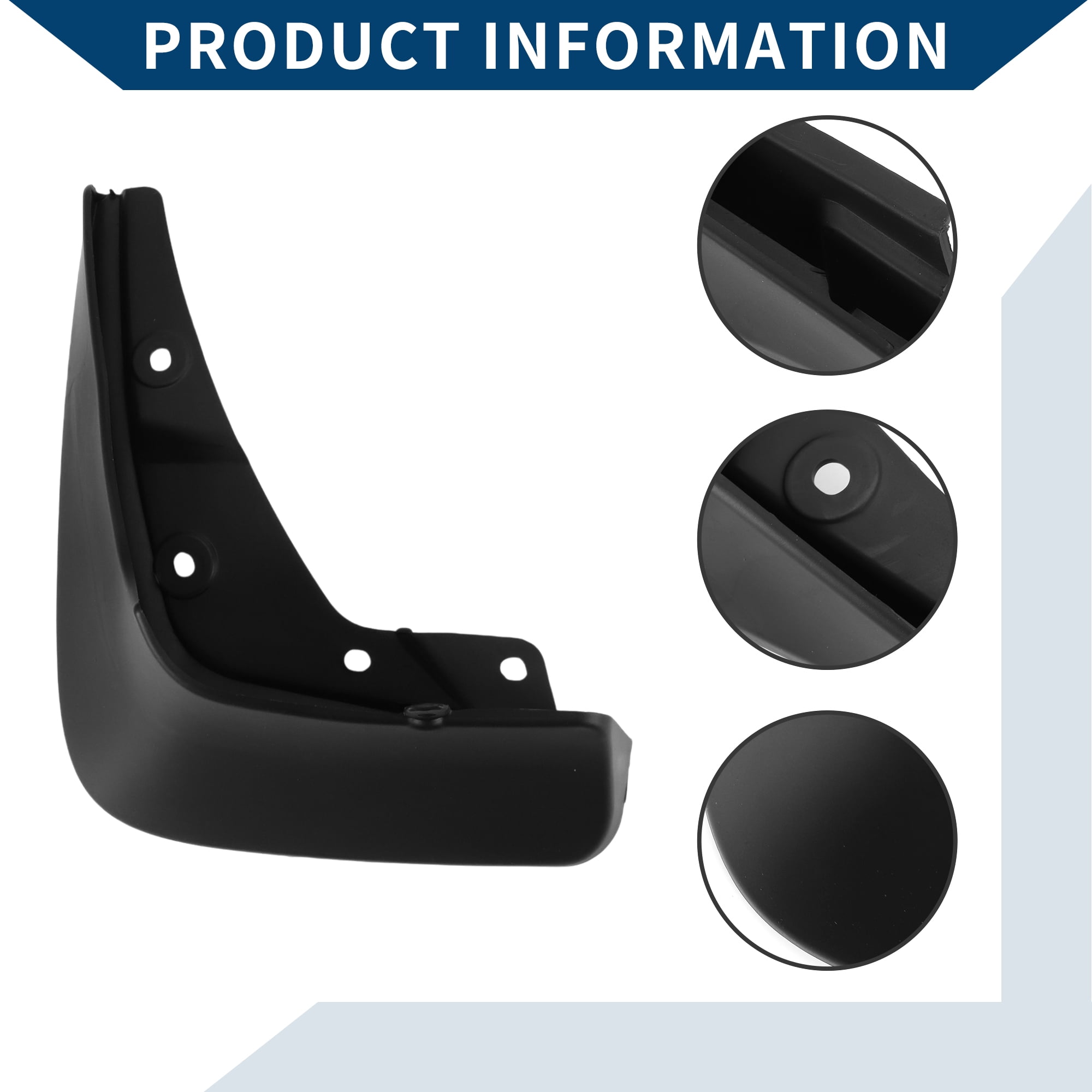 Unique Bargains Mud Flaps Splash Guards W/Mount  Accessories for Mercedes-Benz C Class(Sport)2021-2023 Front and Rear Mud Guards 1 Set