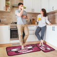 thumbnail image 6 of SKYSONIC Funny Crazy Face Kitchen Rugs 2 Pieces, Monster Butterfly Floor Mat Room Area Rug Washable Carpet Perfect for Living Room Bedroom Entryway, 6 of 7