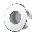 thumbnail image 2 of Cubierta de desbordamiento para fregadero de baño, cubierta de orificio, círculo duradero, anillo de desbordamiento para lavabo de tocador de baño Plata, 2 of 9