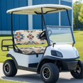 thumbnail image 2 of POLERO Aztec Ethnic Geometric Print Golf Cart Seat Covers for Club Car Precedent Ordinary Seats, Breathable Front and Back Seat Cushion Cover for Golf Cart, Easy to Install, 2 of 8