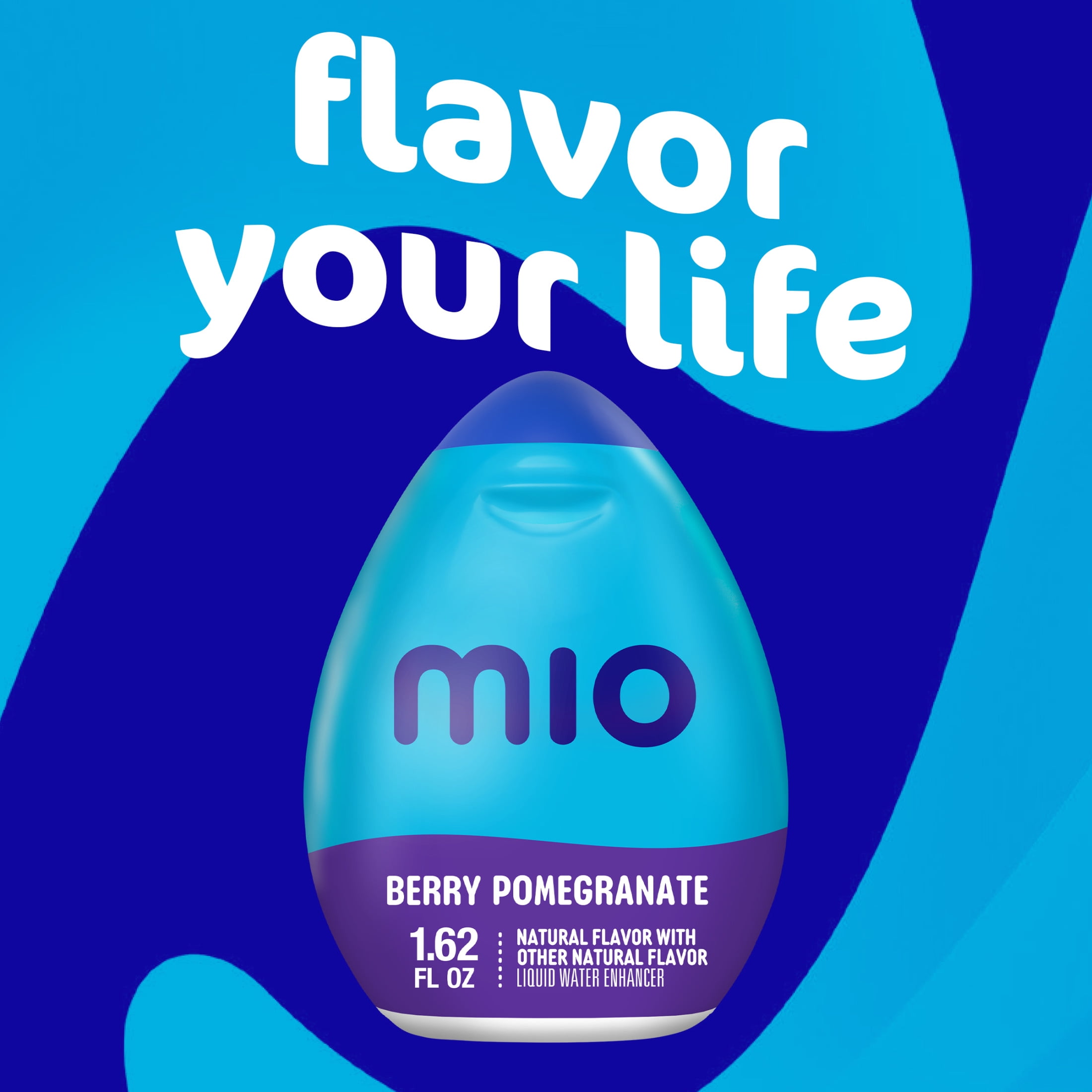 (12 pack) MiO Berry Pomegranate Sugar Free Water Enhancer, 1.62 fl oz Bottle, Liquids