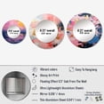 thumbnail image 4 of Designart "Abstract Expressionism Unfamiliar Happiness III" Abstract Round Mirror Set of 3 - Modern Pink Hallway Round Mirror Wall Decor Set, 4 of 5