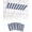 Navy, White, Blue, variant on 4 Pack Fluorescent Light Cover for Ceiling Lights, Pink Striped Magnetic Classroom Light Filters 4x2 Feet, Blue Geometric Line Stripes Farmhouse Decorative Ceiling Shade Panel for Office