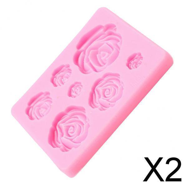 2x Molde de Silicona con Forma de , Artesanía de Azúcar, Decoración de Pasteles, Fondant, Horneado 2 piezas