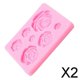 thumbnail image 1 of 2x Molde de Silicona con Forma de , Artesanía de Azúcar, Decoración de Pasteles, Fondant, Horneado 2 piezas, 1 of 8