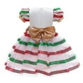 thumbnail image 3 of Girls Christmas Dress Sequin Mesh Princess Bow Birthday Xmas Party Costumes, 3 of 7