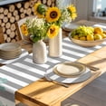 thumbnail image 4 of Nautical Anchor Round 13 Inch Placemats Set of 2, Turquoise Grey White Horizontal Stripe HeatResistant Non Slip Place Mats for Dining Table, Wipeable Braided Kitchen Table Mats for Housewarming, 4 of 9