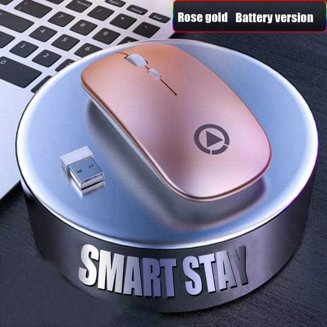 Alician 2.4GHz Wireless Optical Mouse USB Rechargeable RGB Cordless Mice For PC Laptop
