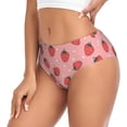 thumbnail image 2 of Fotbe Strawberries Calzones Estampados para Mujer – Ropa Interior de Algodón, Cómoda, Suave y Elástica-Small, 2 of 6