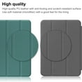 thumbnail image 7 of Mantto Smart Case for iPad 10.9-inch 2022, Soft TPU Frosted Back Cover Slim Shell Protective Case with Stand Auto Sleep/Wake Case for Apple iPad 10th Generation 10.9" 2022, Green, 7 of 7