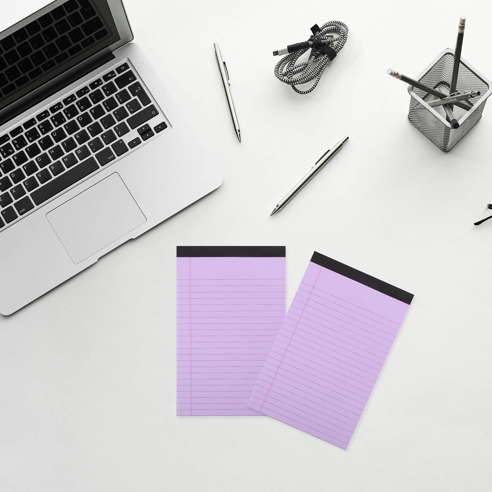 HEMOTON Hemoton 4Pcs Lined Legal Pad for Office Tearable A5 Memo Pad Multi Function Notebook Office Supplies