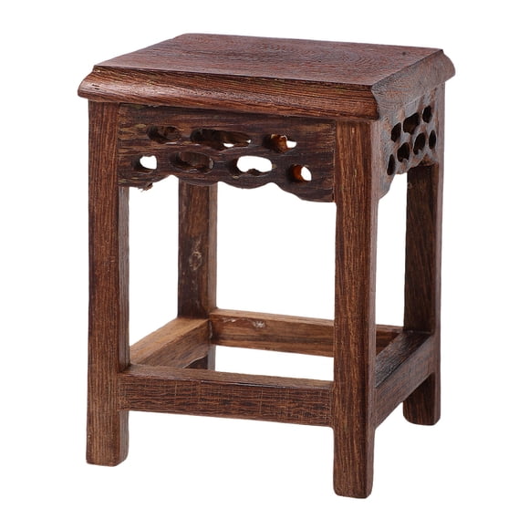 ELAYARD Fish Tank Wood Pedestal Display Stand Brown 1Pack