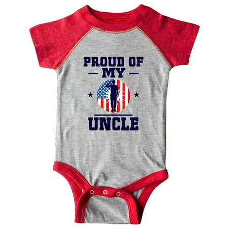 

Inktastic Military Uncle Proud Nephew Gift Baby Boy or Baby Girl Bodysuit