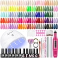 thumbnail image 1 of Kit de esmalte de uñas en gel COSCELIA con luz UV y taladro, 35 colores, 1 of 9