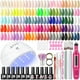 thumbnail image 1 of Kit de esmalte de uñas en gel COSCELIA con luz UV y taladro, 35 colores, 1 of 9