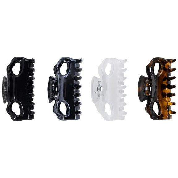 Scunci Double-Loop Small Claw/Jaw Clips 4.0 ea
