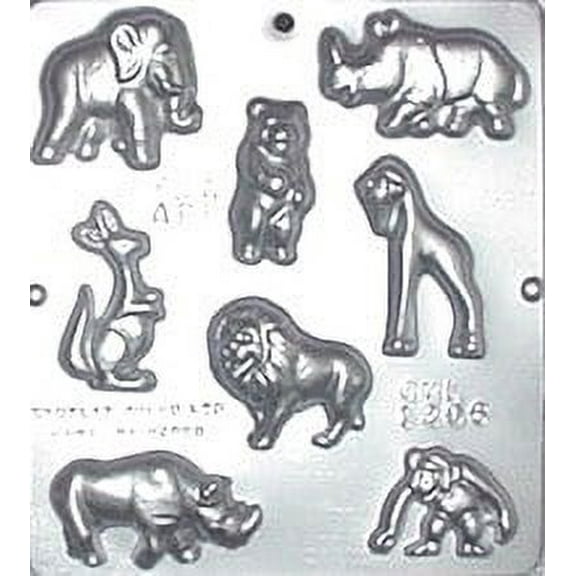 1206 Assorted Animals Chocolate Candy Mold