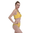 thumbnail image 6 of High Waisted Bikini Sets For Women, Cute Corgi Dog Funny Yellow Swimsuits Tummy Control, Two Pieces Bathing Suit, 6 of 8