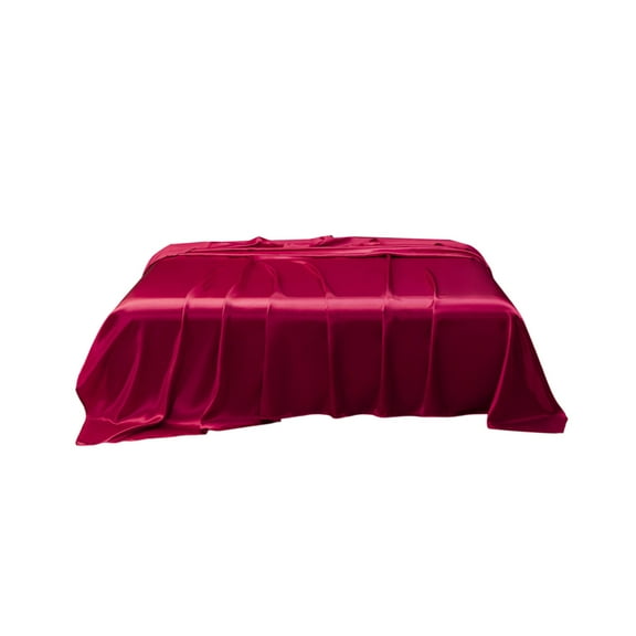 LEHOZIHEQ Satin Sheets, Luxury & Ultra Soft Silky Bedding Top Sheet, Cooling & Wrinkle-Free, Moisture-Wicking & Breathable for Hair & Skin (206x224cm)