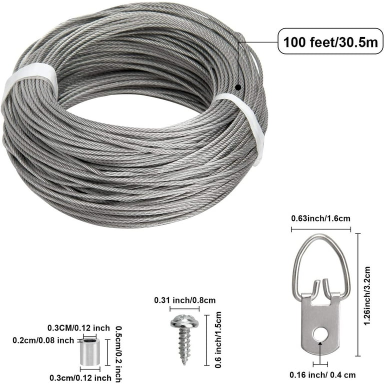 Picture Hanging Wire 100-Feet Braided Picture Wire Heavy for Photo Frame  Picture