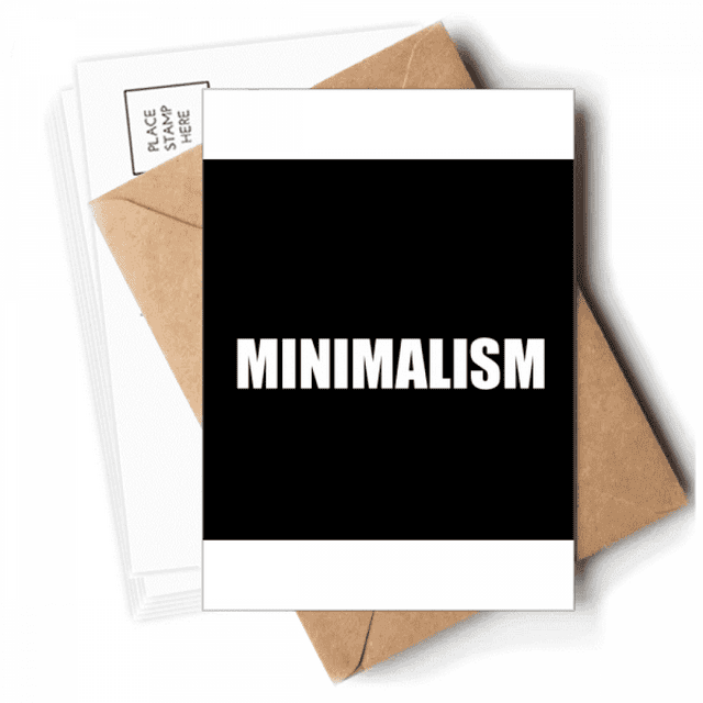 Cartes Postales Minimalisme Pensée Philosophale Enveloppes Cartes Vierges pour Envoi