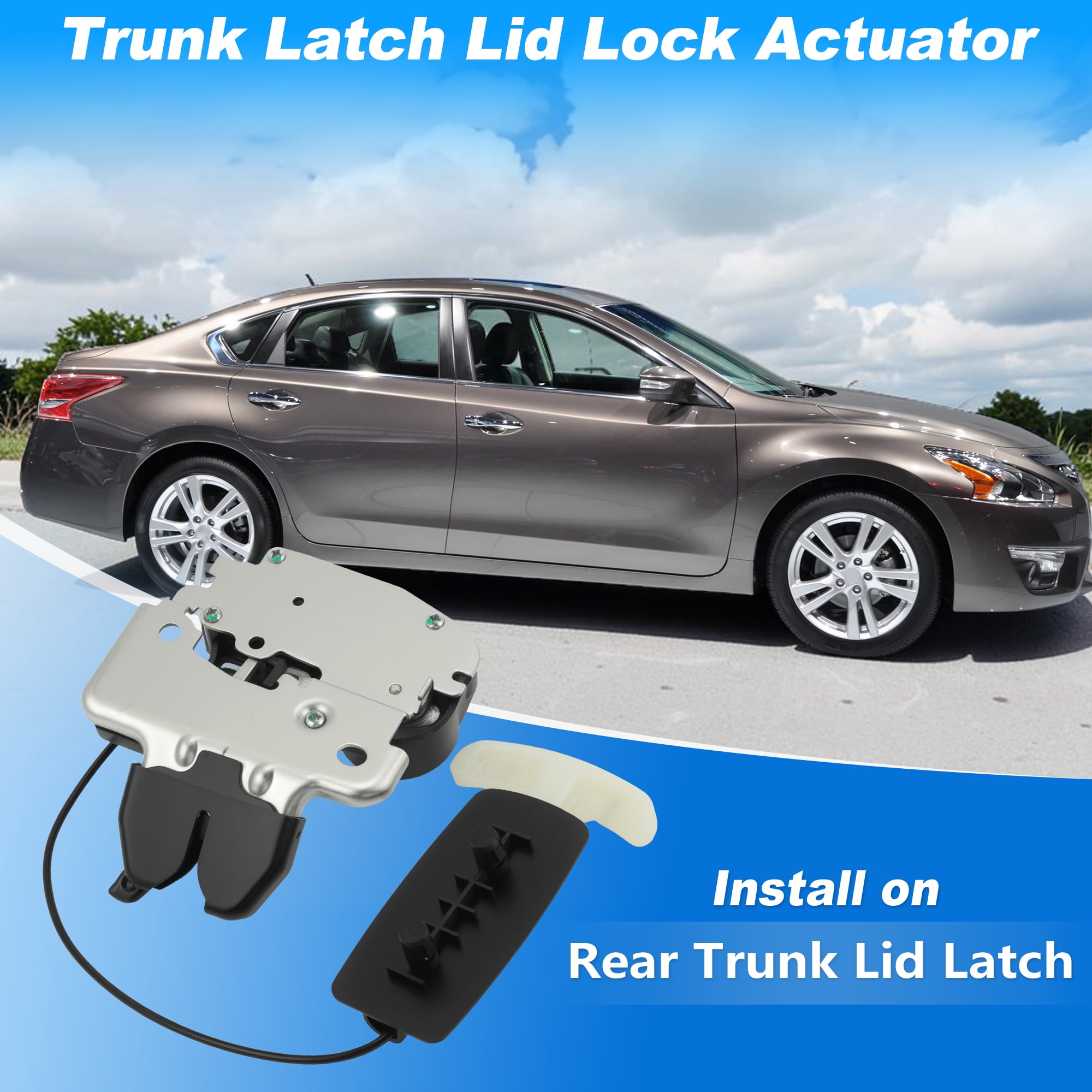 Unique Bargains 846309N00A Rear Trunk Latch Lock Actuator for Nissan Maxima 09-14