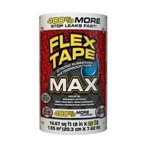 Flex Tape MAX Strong Rubberized Waterproof Tape - 8" x 25', White